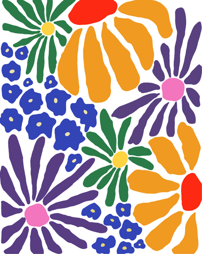 Mix floreale art print