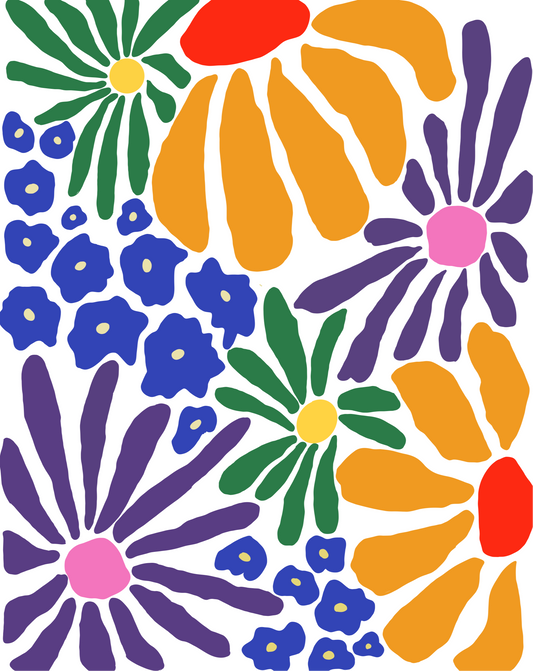 Mix floreale art print