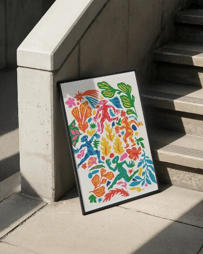 Color dance art print